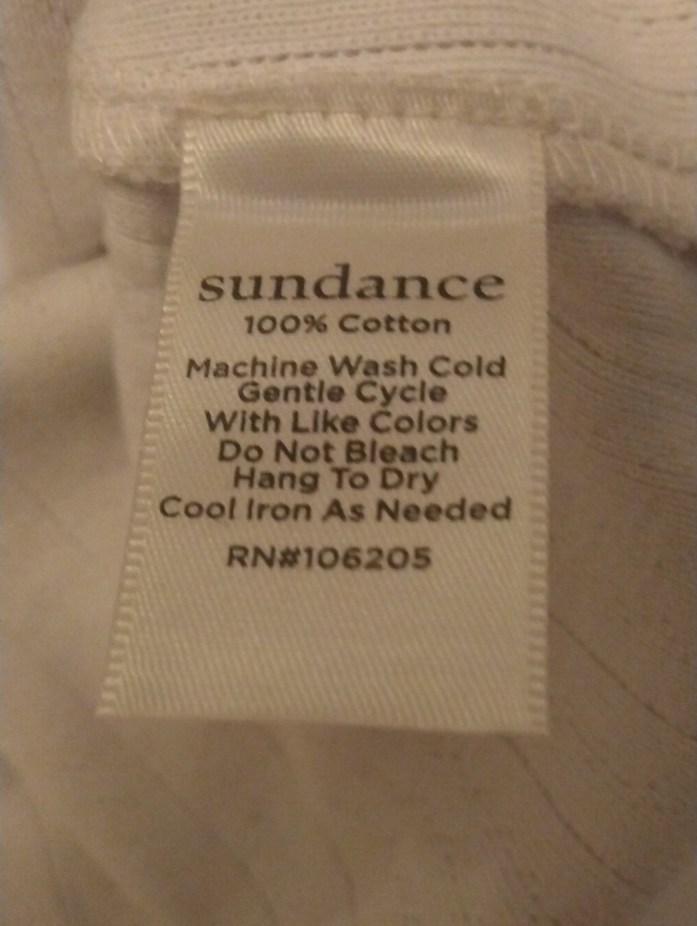 Sundance Cream Ribbed Crewneck - Picture 3 of 4